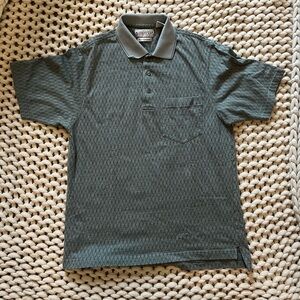 Men’s Grand Slam Performance medium sage green golf polo shirt